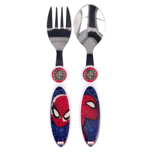 2-pcs-elliptical-metallic-cutlery-set-spiderman-full-web