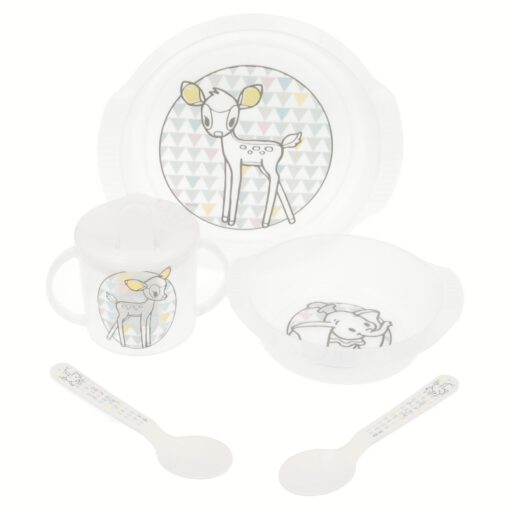 baby-5-pcs-micro-easy-set-plate-bowl-easy-training-mug-2-spoons-little-treasures