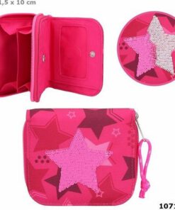 depesche-top-model-portemonnaie-pink-stars-10x11-5cm