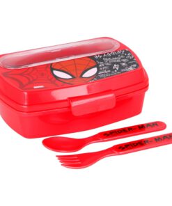 funny-sandwich-box-with-cutlery-spiderman-urban-web