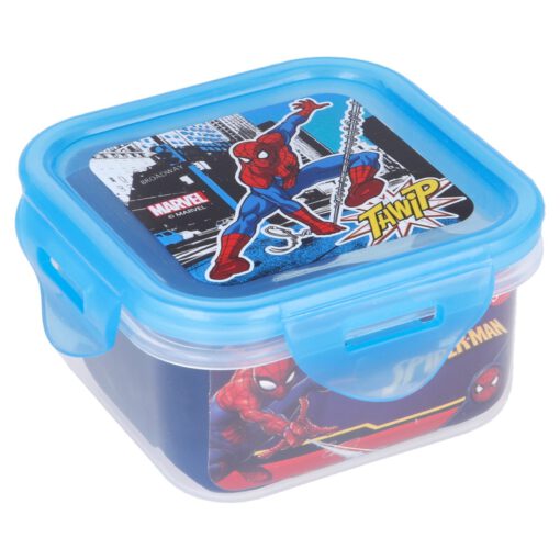 square-hermetic-food-container-290-ml-spiderman-streets