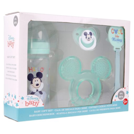 4-pcs-premium-set-240-ml-wideneck-bottle-orthodontic-pacifier-water-filled-teether-pacifier-holder-cool-like-mickey