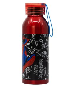 bela-aluminium-bottle-with-silicone-hanger-510-ml-spiderman-urban-web