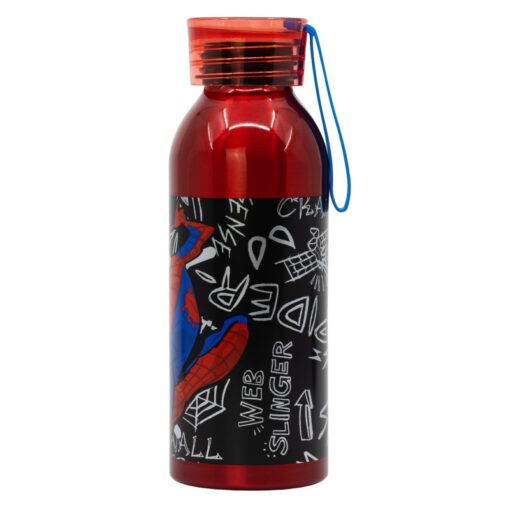 bela-aluminium-bottle-with-silicone-hanger-510-ml-spiderman-urban-web