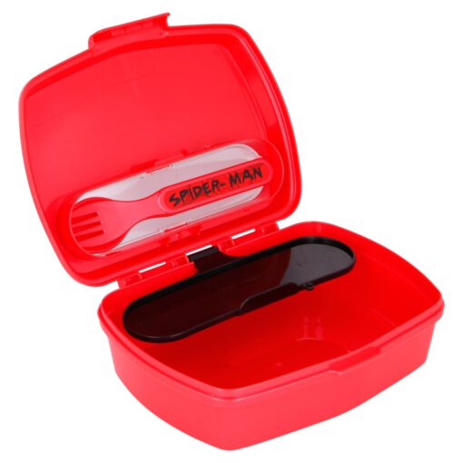 funny-sandwich-box-with-cutlery-spiderman-urban-web
