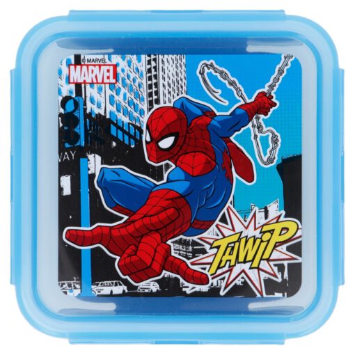 square-hermetic-food-container-500-ml-spiderman-streets