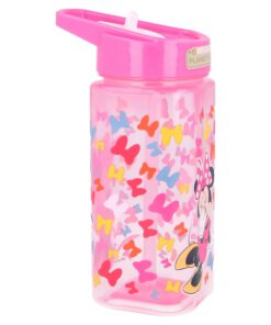 square-water-bottle-530-ml-minnie-so-edgy-bows