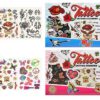 tattoo-tattoo-aufklebers-glow-in-the-dark-2-sortiert-20x35-5cm