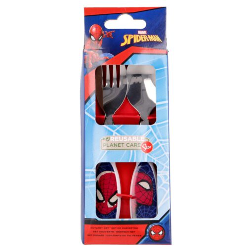 2-pcs-elliptical-metallic-cutlery-set-spiderman-full-web