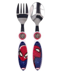 2-pcs-elliptical-metallic-cutlery-set-spiderman-full-web